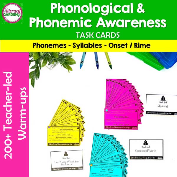 phonological awareness activities resource cover